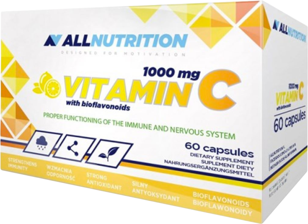 ALLNUTRITION Vitamin C + Bioflavonoids 60 kapslí