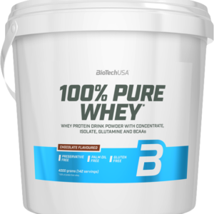 BioTech USA 100% Pure Whey 4000 g lískový ořech