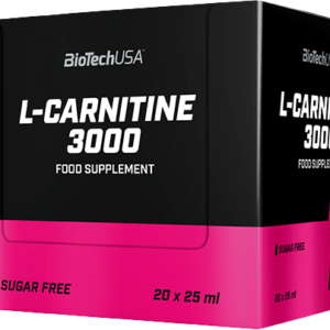 BioTech USA L-Carnitine Ampule 3000 mg 20 x 25 ml pomeranč