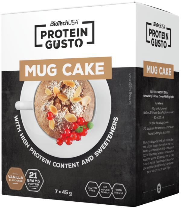 BioTech USA Protein Gusto Mug Cake 7 x 45 g vanilka