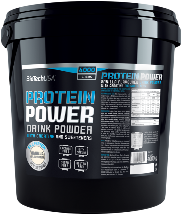 BioTech USA Protein Power 4000 g vanilka