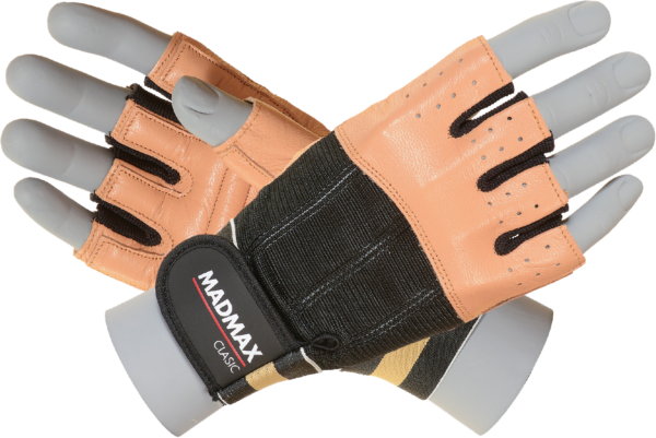 MadMax Rukavice Clasic Natural Brown MFG-248B 1 pár M