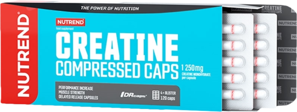 Nutrend Creatine Compressed Caps 120 kapslí