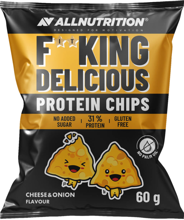 ALLNUTRITION F**king Delicious Protein Chips 60 g sýr-cibule