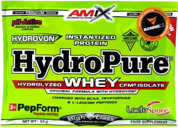 Amix HydroPure Whey Protein 33 g smetanové vanilkové mléko