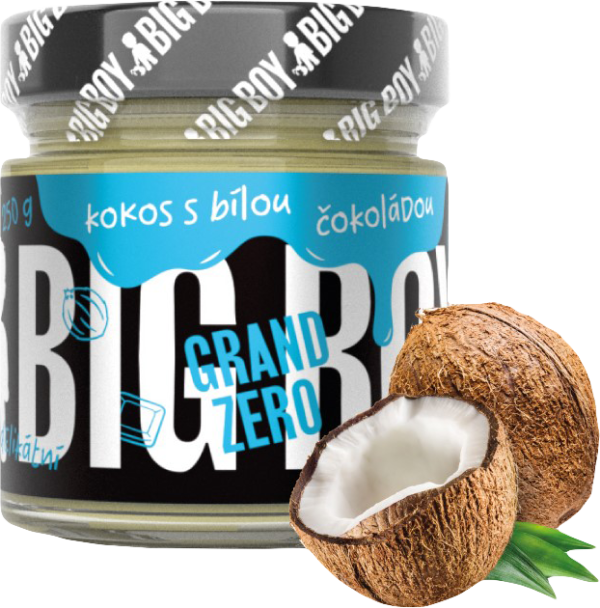 Big Boy Grand Zero Kokosové 250 g kokos-bílá čokoláda