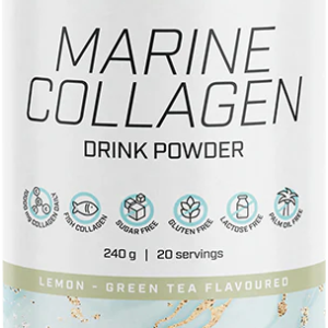 BioTech USA Marine Collagen 240 g citron-zelený čaj