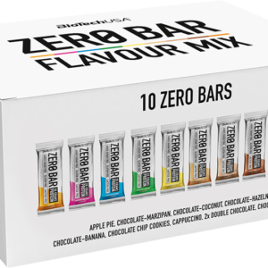 BioTech USA Zero Bar MIX BOX 10 x 50 g mix příchutí