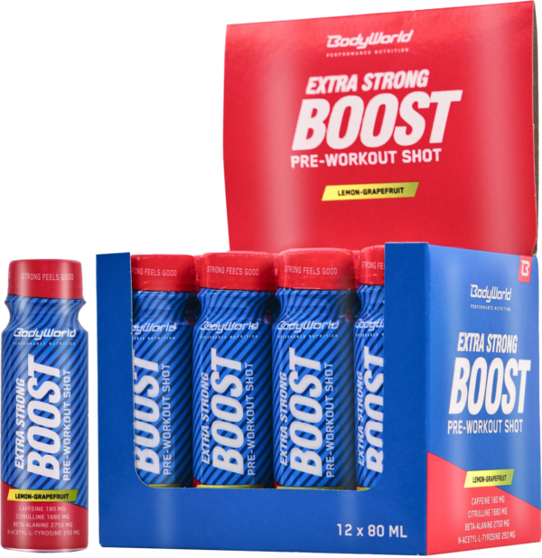 BodyWorld Boost Shot 12 x 80 ml citron-grep