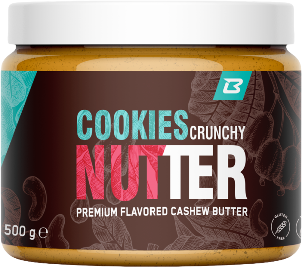 BodyWorld Cookies Crunchy Nutter 500 g kešu-cookies-bílá čokoláda