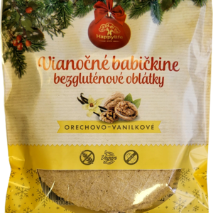 Happylife Vianočné Babičkine Bezgluténové Oblátky 60 g ořech-vanilka