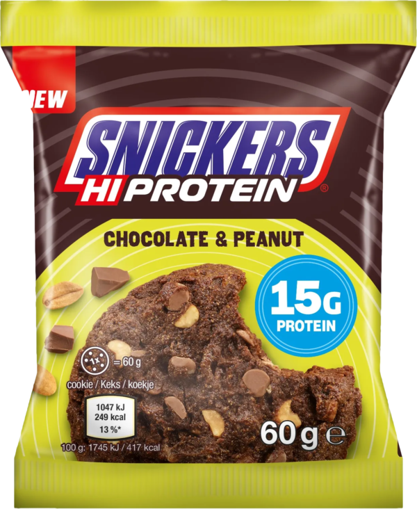 Mars Snickers HiProtein Cookie 60 g čokoláda-arašíd