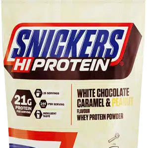 Mars Snickers White HiProtein Powder 455 g bílá čokoláda-karamel-arašíd