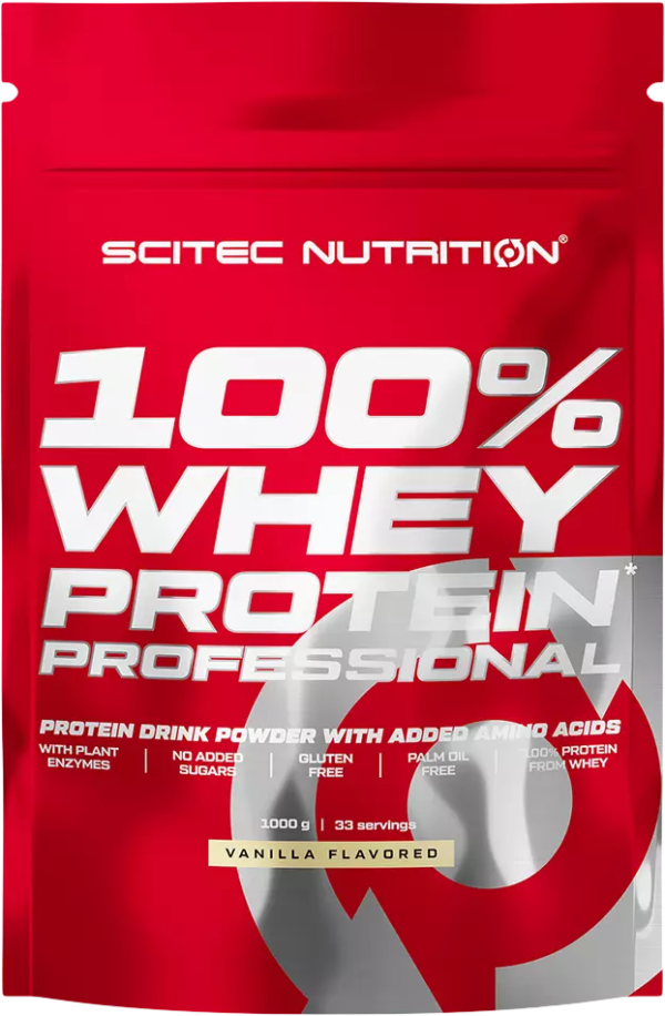 Scitec Nutrition 100% Whey Protein Professional 1000 g vanilka